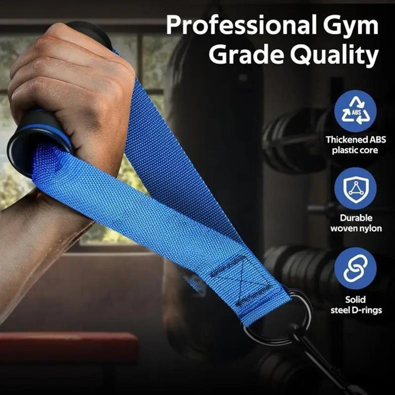 Home Gym Necessities - Fitness-Kabelzuggriffe mit Komfort-Schaumstoffgriffen und verstärktem Gurtband,