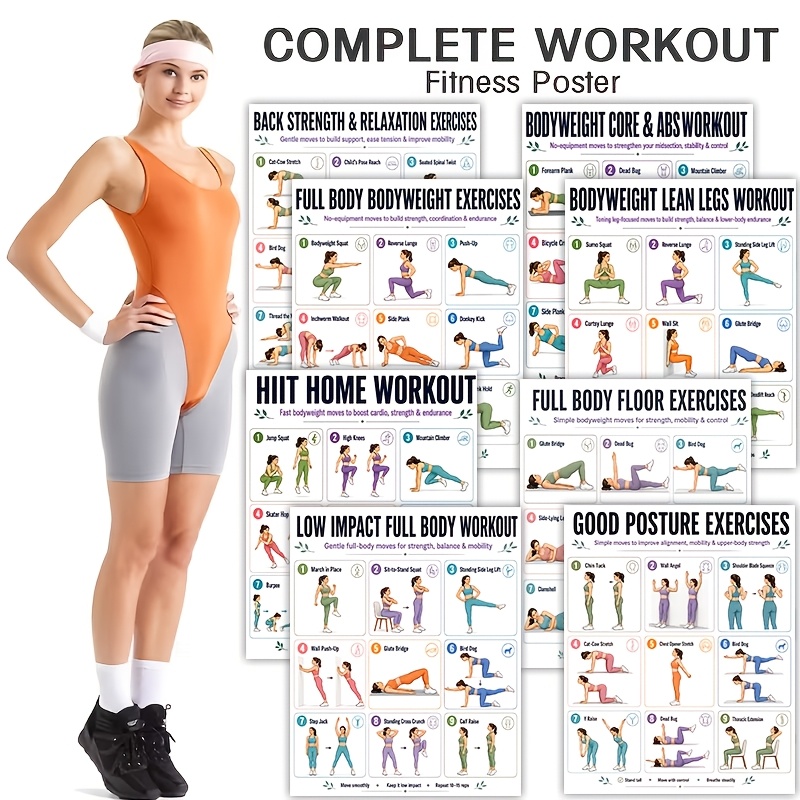 A4-Größe, 8-teiliges Workout-B – Home Gym Reviews Bewertung und Preis