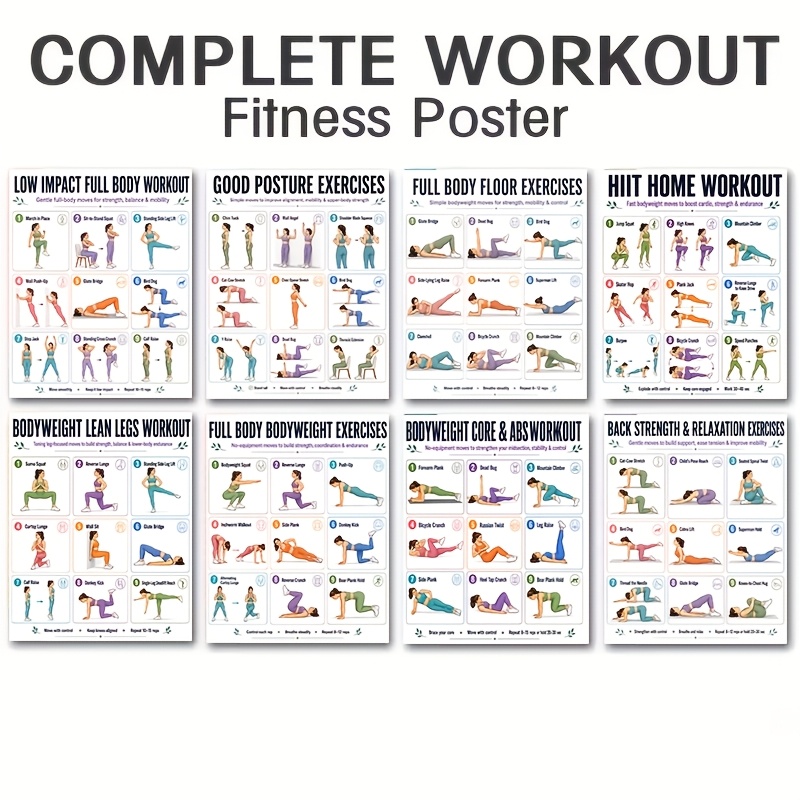 A4-Größe, 8-teiliges Workout-B – Home Gym Reviews Bewertung und Preis