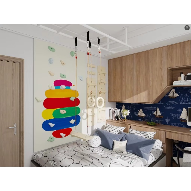Kinder-Kletterwand aus Sperrho – Home Gym For Kids Bewertung und Preis