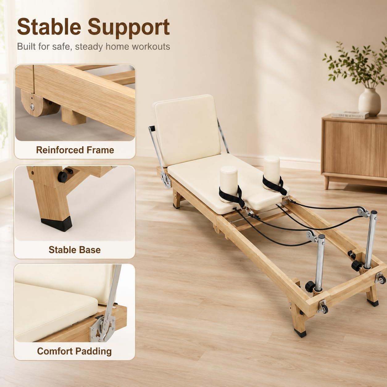 75 Zoll faltbare Pilates-Refor – Home Gym Equipment Amazon Bewertung und Preis