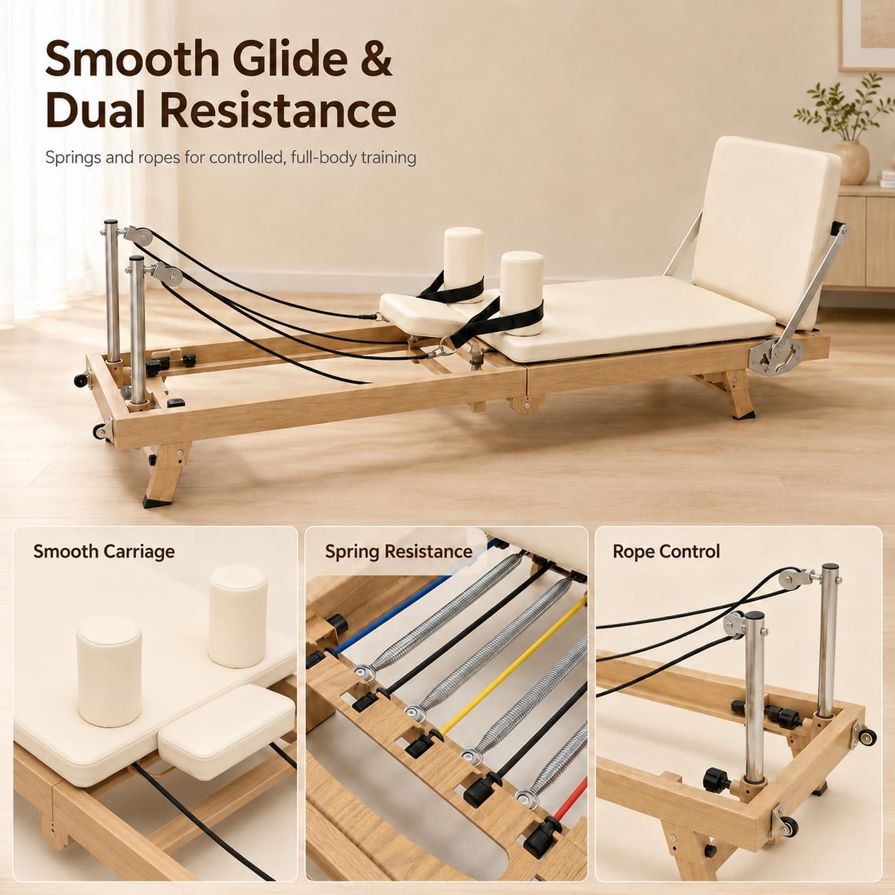 75 Zoll faltbare Pilates-Refor – Home Gym Equipment Amazon Bewertung und Preis