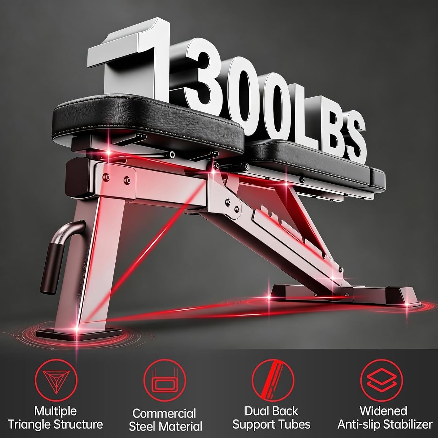 Verstellbare Hantelbank mit 13 – Home Gym Multi Bewertung und Preis
