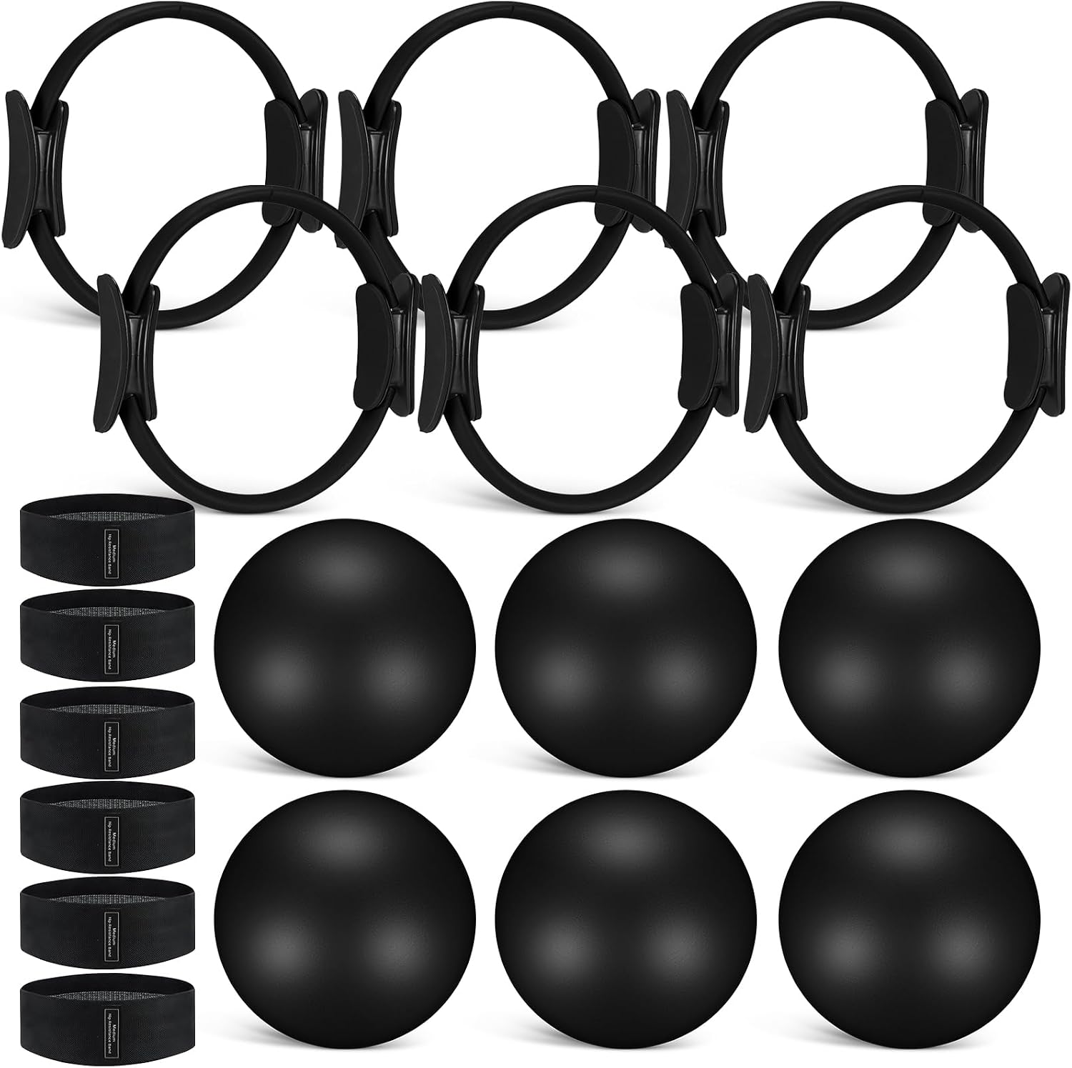 18-teiliges Pilates-Ring- und  – Resistance Loop Mini Band Bewertung und Preis